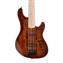 GB-Fusion 5-String Bass With Gig Bag, Antique Brown Burst