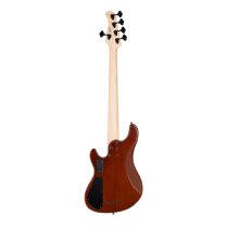 GB-Fusion 5-String Bass With Gig Bag, Antique Brown Burst