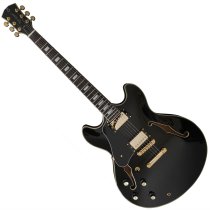 Larry Carlton H7 Left-Handed Electric Guitar, Black