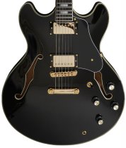 Larry Carlton H7 Left-Handed Electric Guitar, Black