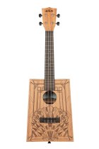 Art Deco Cigar Box Concert Ukulele With Bag