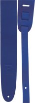 2.5” Basic Leather Guitar Strap, Blue