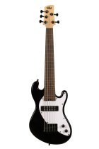 Solid Body 5-String Jet Black Fretless U-BASS