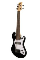 Solid Body 5-String Jet Black Fretless U-BASS