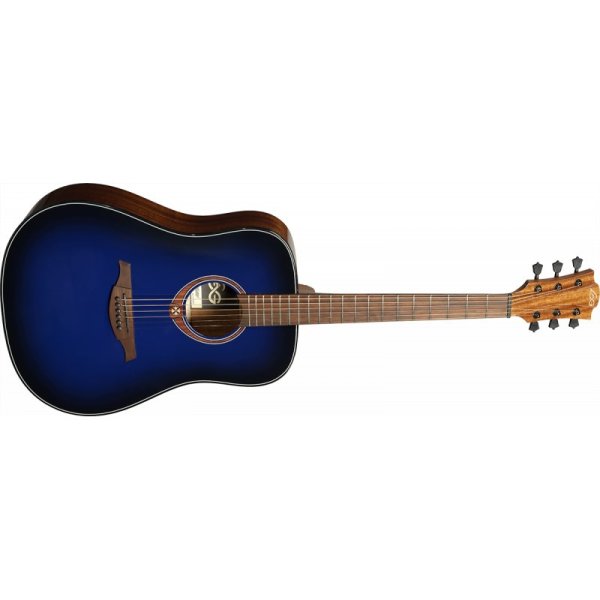 Tramontane Special Dreadnought Solid Red Cedar Acoustic Guitar, Blue Burst