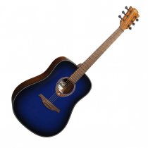 Tramontane Special Dreadnought Solid Red Cedar Acoustic Guitar, Blue Burst