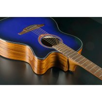 Tramontane Special Dreadnought Cutaway Acoustic / Electric Guitar, Blue Burst