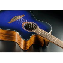 Tramontane Special Auditorium Cutaway Acoustic / Electric Guitar, Blue Burst