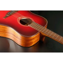 Tramontane Special Dreadnought Solid Red Cedar Acoustic Guitar, Red Burst