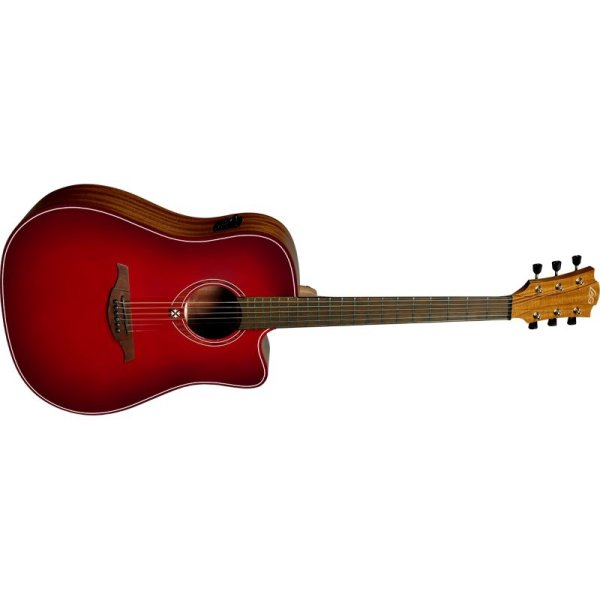 Tramontane Special Dreadnought Cutaway Acoustic / Electric Guitar, Red Burst