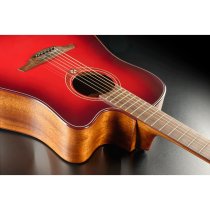 Tramontane Special Dreadnought Cutaway Acoustic / Electric Guitar, Red Burst