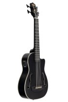 Black Journeyman Acoustic-Electric U-Bass With F-Holes Ukelele Bass Guitar