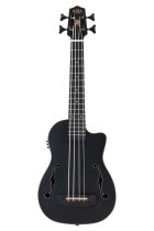 Black Journeyman Acoustic-Electric U-Bass With F-Holes Ukelele Bass Guitar