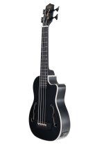 Black Journeyman Acoustic-Electric U-Bass With F-Holes Ukelele Bass Guitar