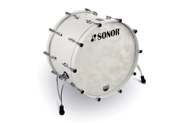 SQ1 Series 24" x 14" Bass Drum, Satin Pure White