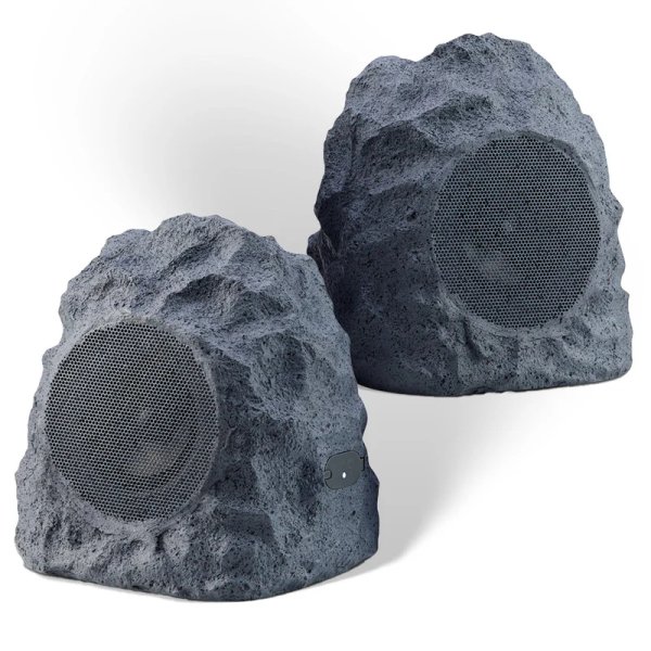 TWS Bluetooth Outdoor Rock Speakers Waterproof Patio Sound System (Pair)