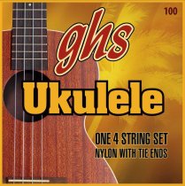 100 Baritone Ukulele Black Nylon/Phosphor Bronze Wound Strings