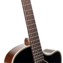 Essence Series Grand Auditorium Acoustic Guitar, Black Top Semi Gloss