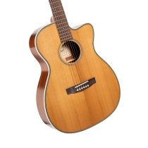 Essence Series OM Cutaway Acoustic Guitar, Natural Semi Gloss