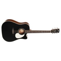 MR Series Dreadnought body Acoustic Guitar, Black Satin