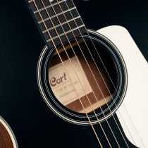 Luce Series OM body Acoustic Guitar, Black Satin