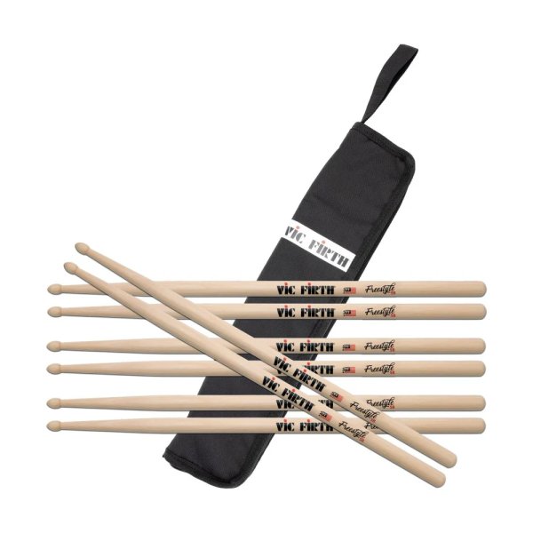 American Concept FS5B Drumstick Bundle (4 Pairs + Essential Stick Bag)