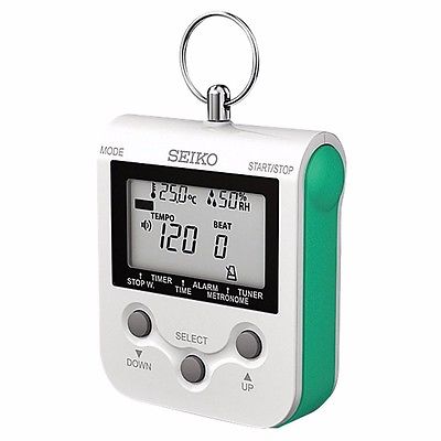 Compact Multi-Function Green Metronome