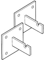 Products Wall Mounting Brackets for Wire Grid Panels, 2-Pack