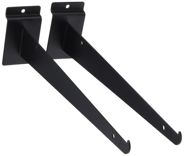 Products 12-Inch Slatwall Shelf Brackets Pair