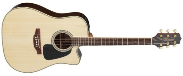 Dreadnought Cutaway Acoustic-Electric Guitar, Natural