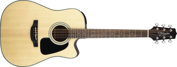 Dreadnought Cutaway Acoustic-Electric Guitar, Natural