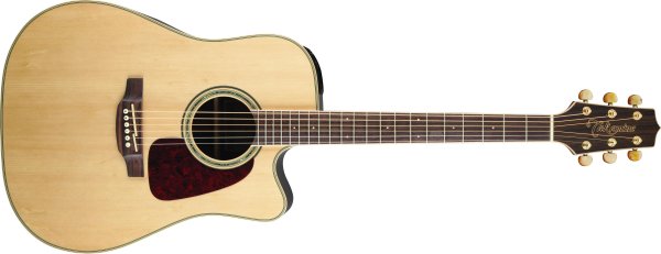 Dreadnought Cutaway Acoustic-Electric Guitar, Natural