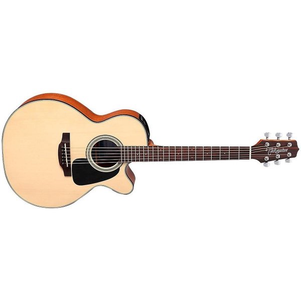 Taka-mini Solid Spruce 3/4 Acoustic-Electric Guitar with Gig Bag, Natural