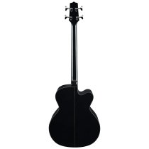 4-String Acoustic-Electric Bass Guitar Left-Handed Acoustic Bass, Black