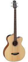 G Series Acoustic Electric Bass Guitar, Venetian Cutaway, Natural