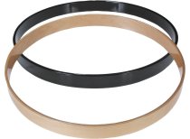 22″ Black Gloss Wood Bass Drum Hoop