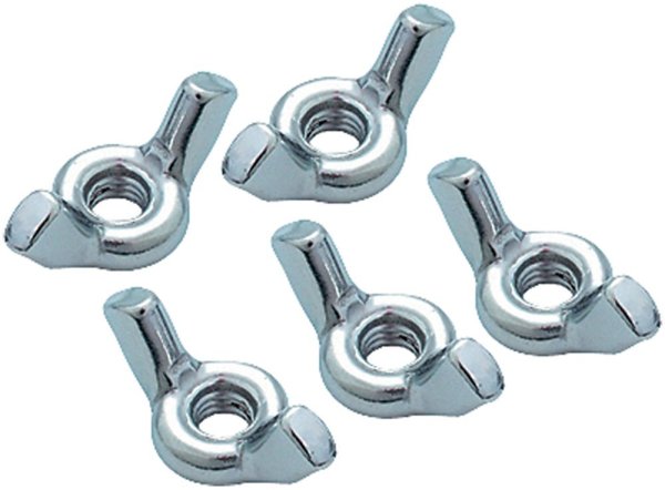 6mm Lt Duty Wing Nut 5/Pack