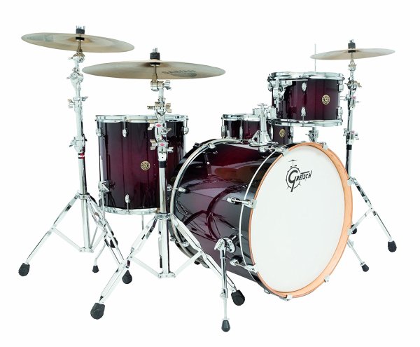 Catalina Maple Series 4-Piece Drum Shell Pack, Deep Cherry Burst