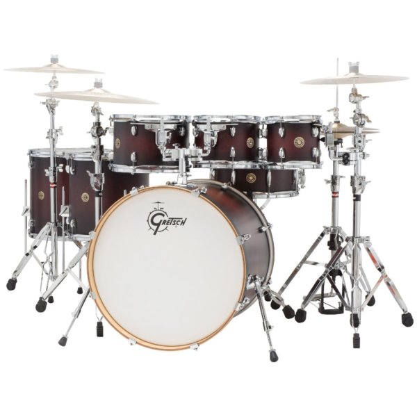 Catalina Maple 7-Piece Drum Shell Pack, Satin Deep Cherry Burst