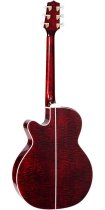 Cutaway Acoustic-Electric Guitar, Wine Red