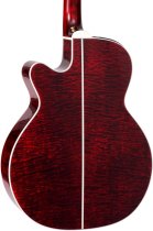 Cutaway Acoustic-Electric Guitar, Wine Red