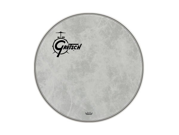 24" Fiberskyn Bass Drum Head Offset Logo