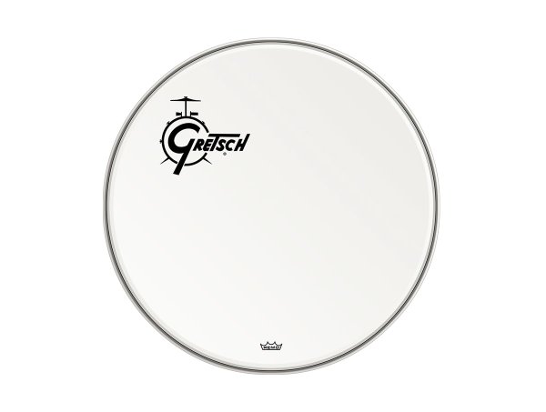 22" Coated Bass Drum Head Offset Logo