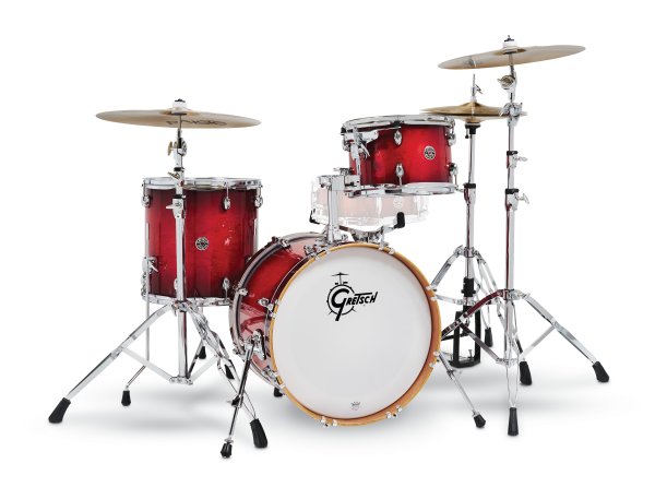 Catalina Club 3 Piece Drum Shell Pack, Gloss Crimson Burst