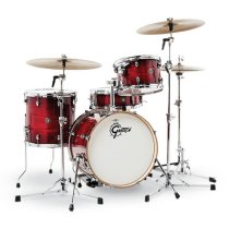 Catalina Club 4 Piece Drum Shell Pack, Gloss Crimson Burst