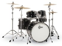 Renown Piano Black 4pc Drum Kit