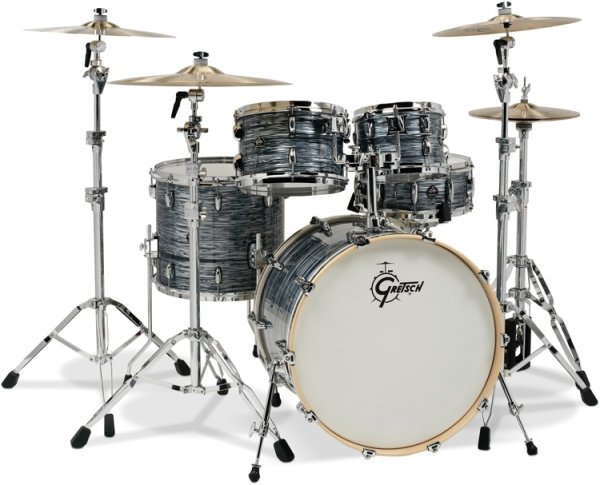 Renown Silver Oyster Pearl 4pc Drum Kit