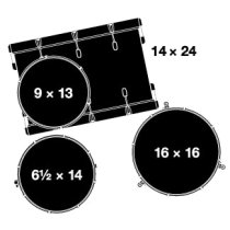 Renown Series 4 Piece Drum Shell Pack, Cherry Burst