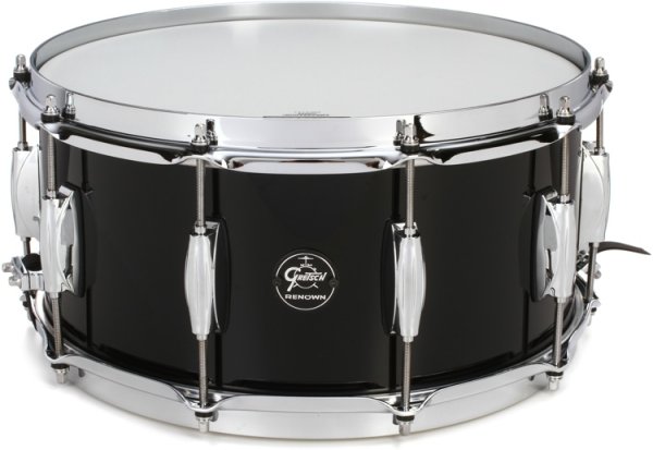 Renown Series 6.5" x 14" Snare Drum, Piano Black