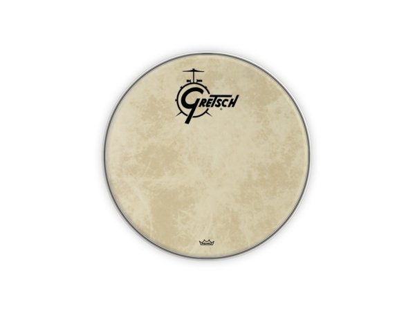 18" Gretsch Logo Fiberskyn Bass Drum Head